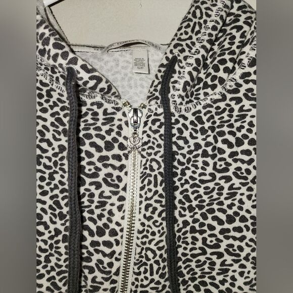 Victoria's Secret Animal Print Black and White Hoodie - Small - Picture 2 of 3